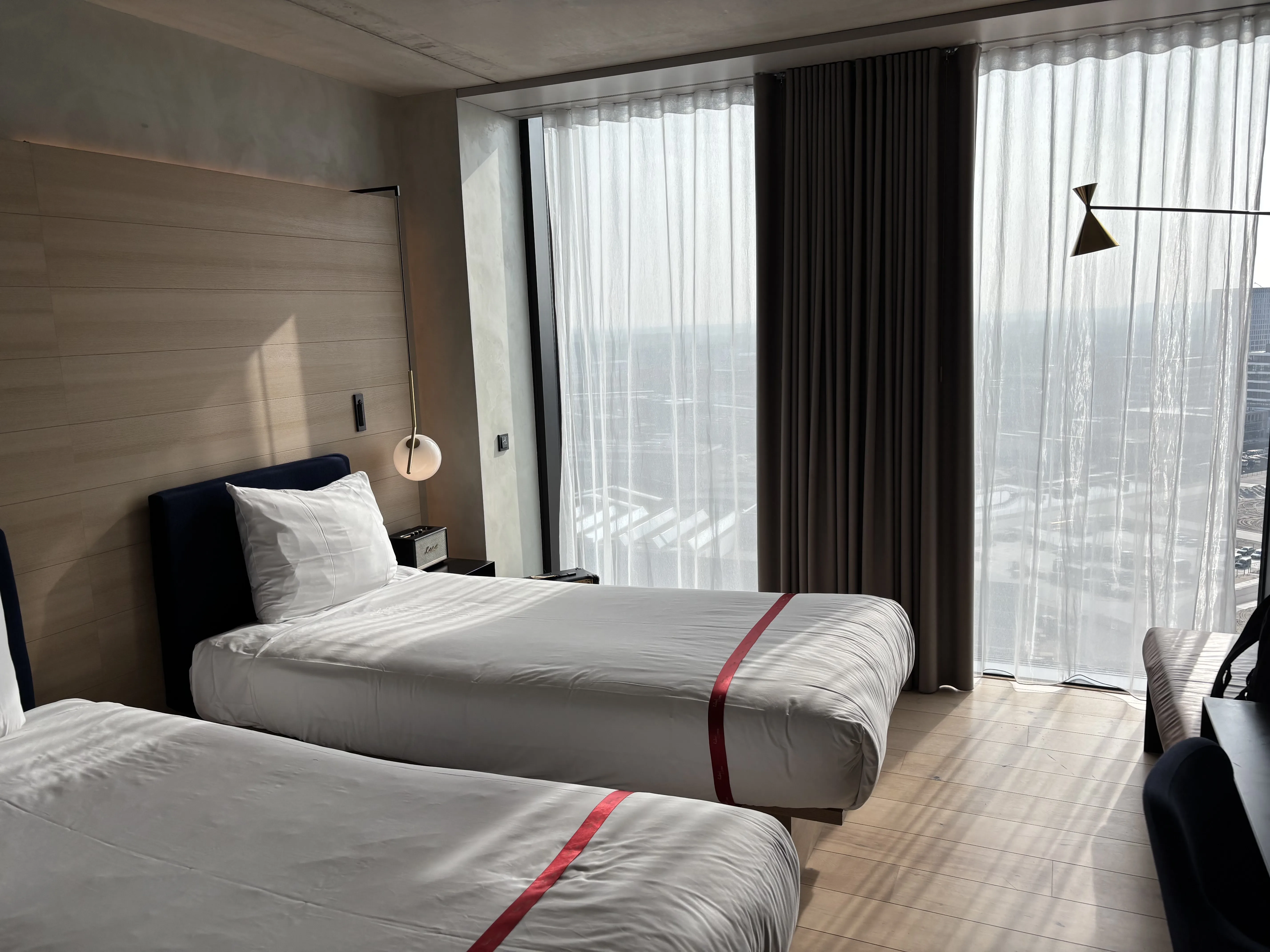 The hotel room
