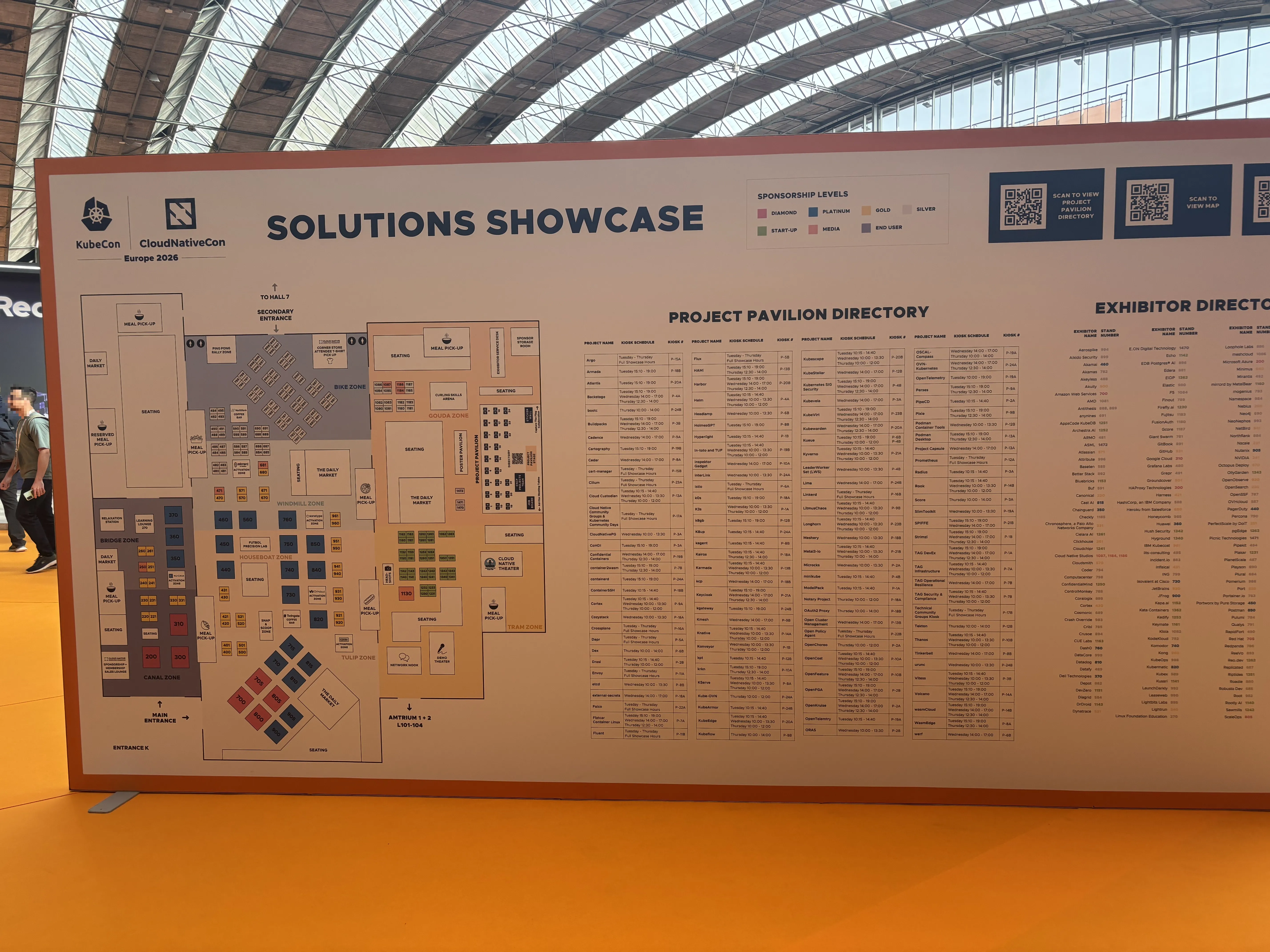 Sponsor booths