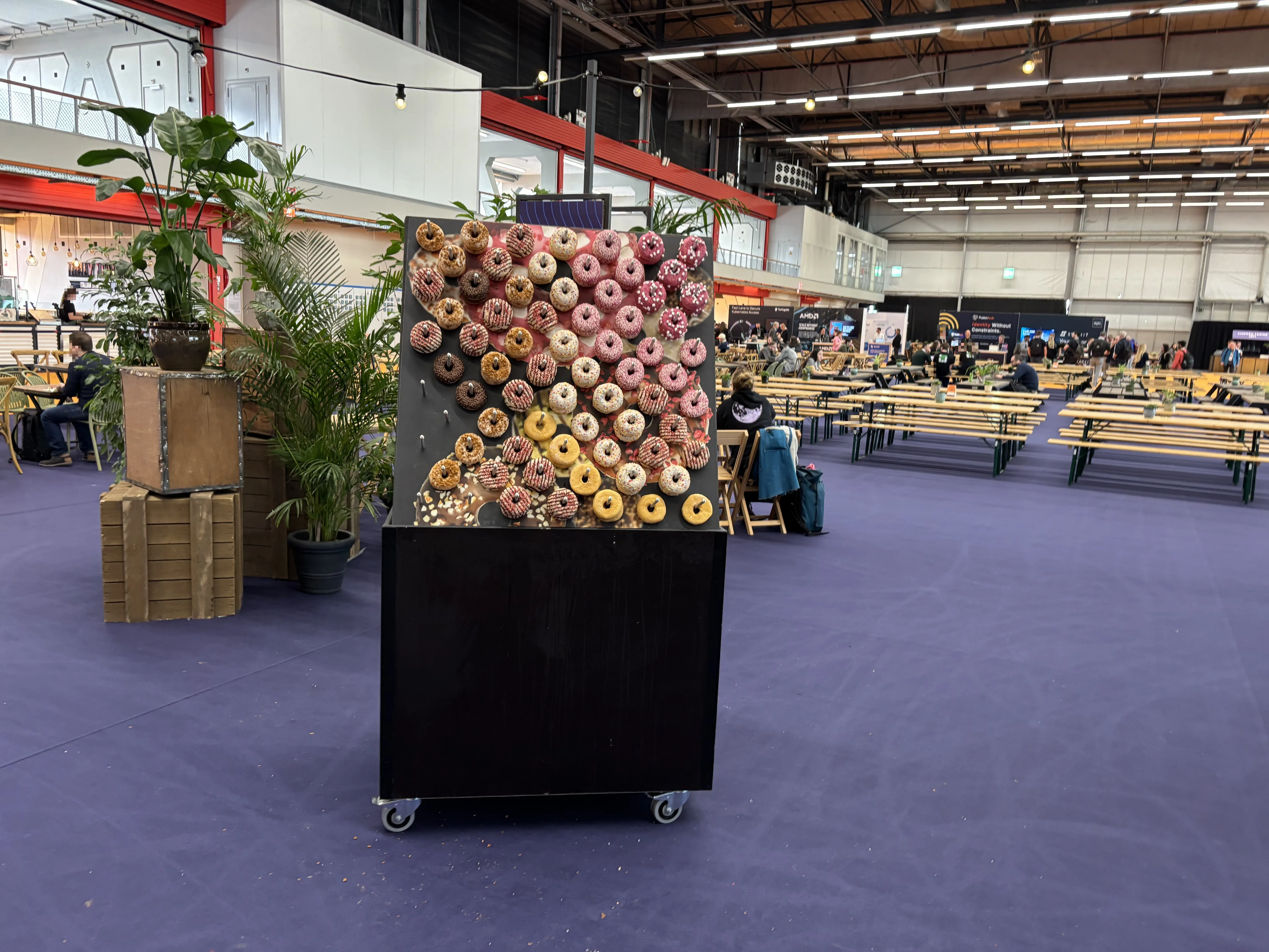 Wall of donuts